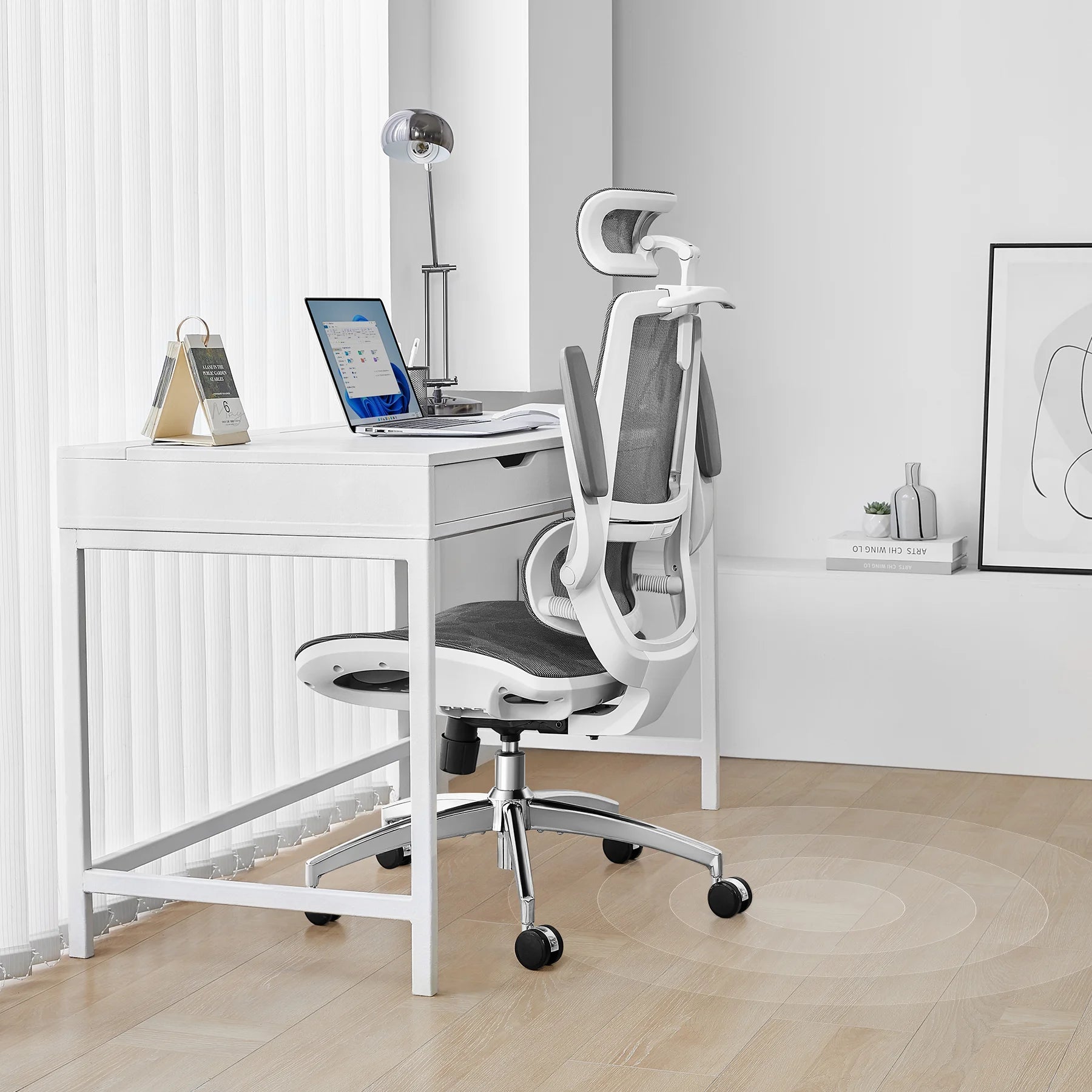 Sihoo M59AS Ergonomic Office Chair with Dual-Section Backrest & 3D Flip-up Armrests