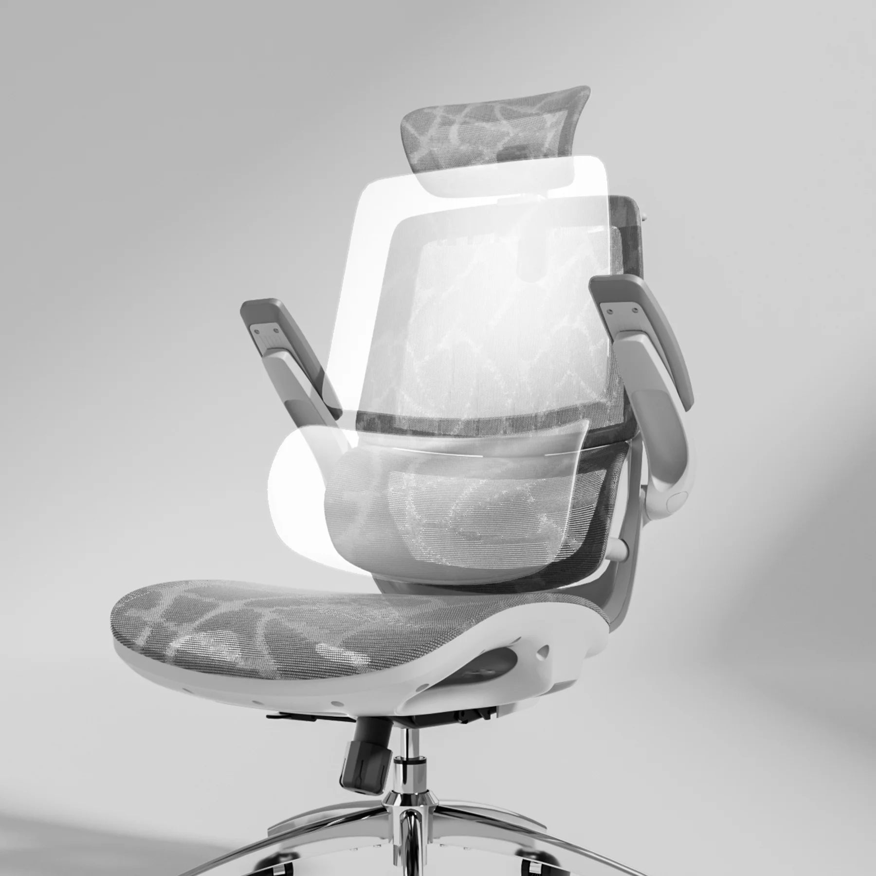 Sihoo M59AS Ergonomic Office Chair with Dual-Section Backrest & 3D Flip-up Armrests