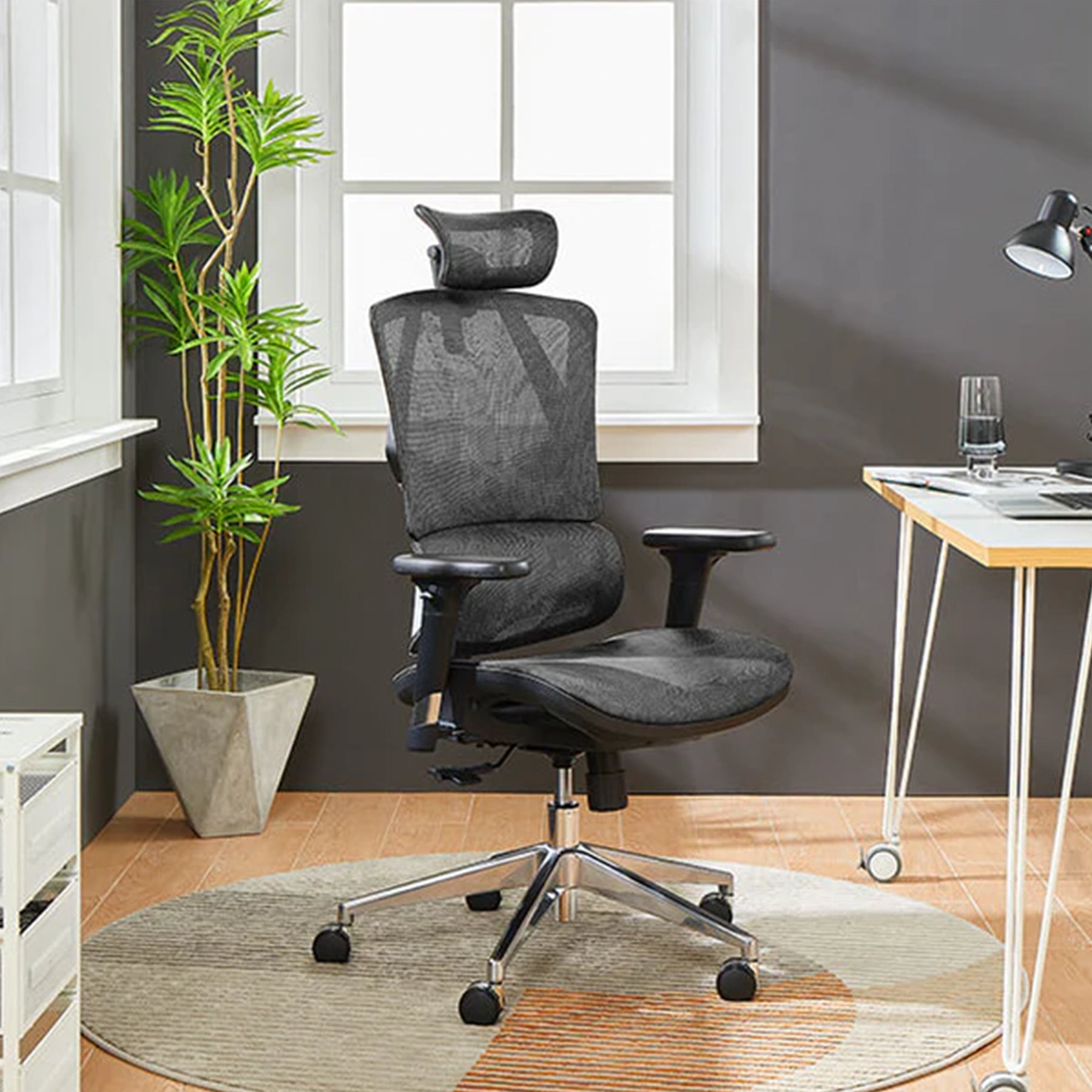 Sihoo M90C Ergonomic Office Chair with Adjustable Lumbar Support Grey