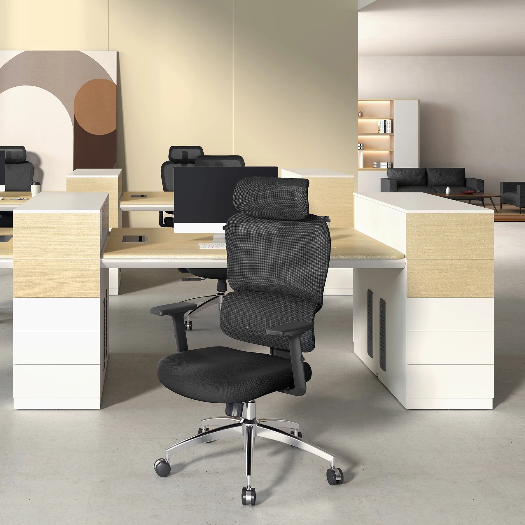 Sihoo M56C Ergonomischer Office-Stuhl mit ultra-weiten Zweischnitten-Rückenlehne