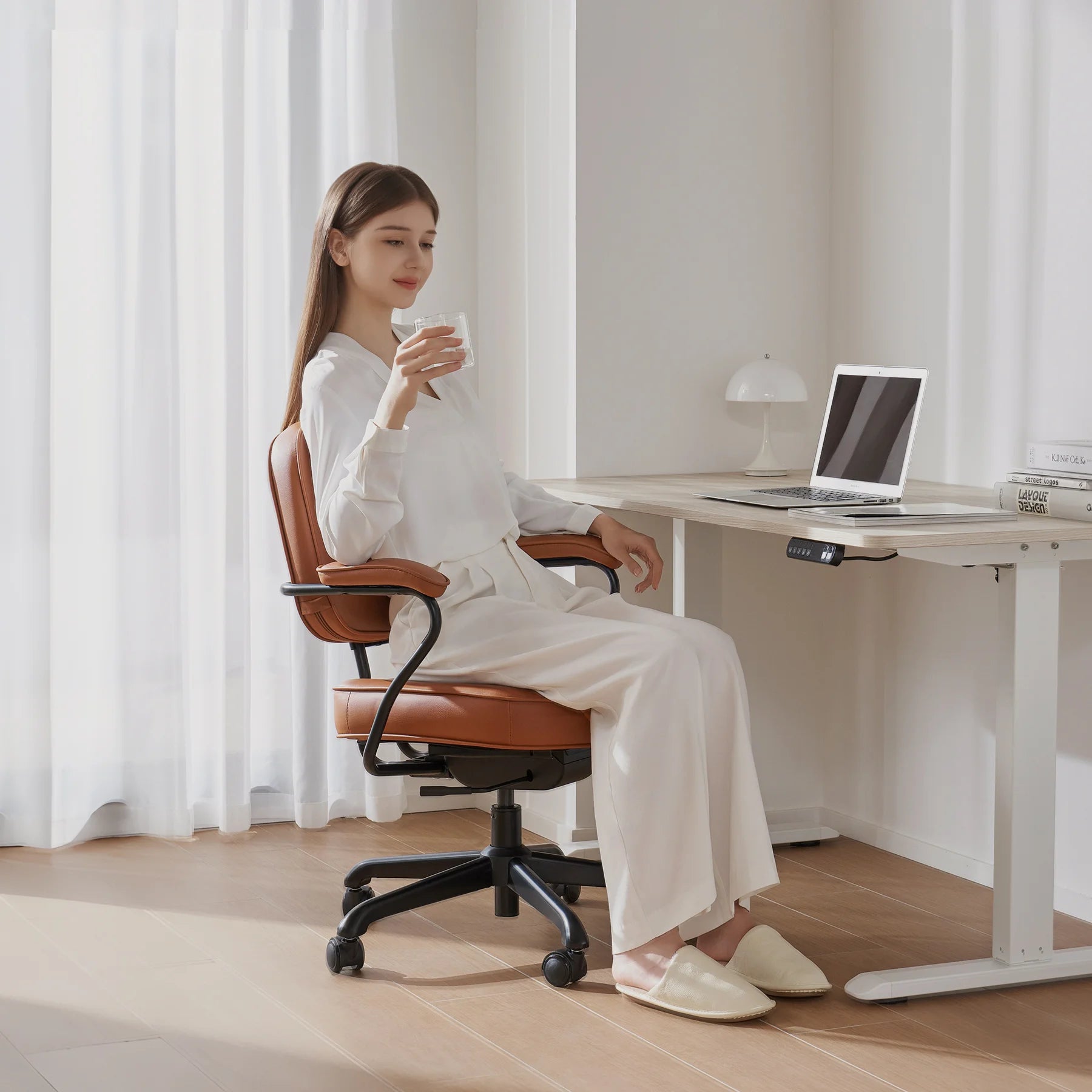 <tc>Sihoo L3 Mitte des Jahrhunderts Luxus-Lederstuhl</tc>