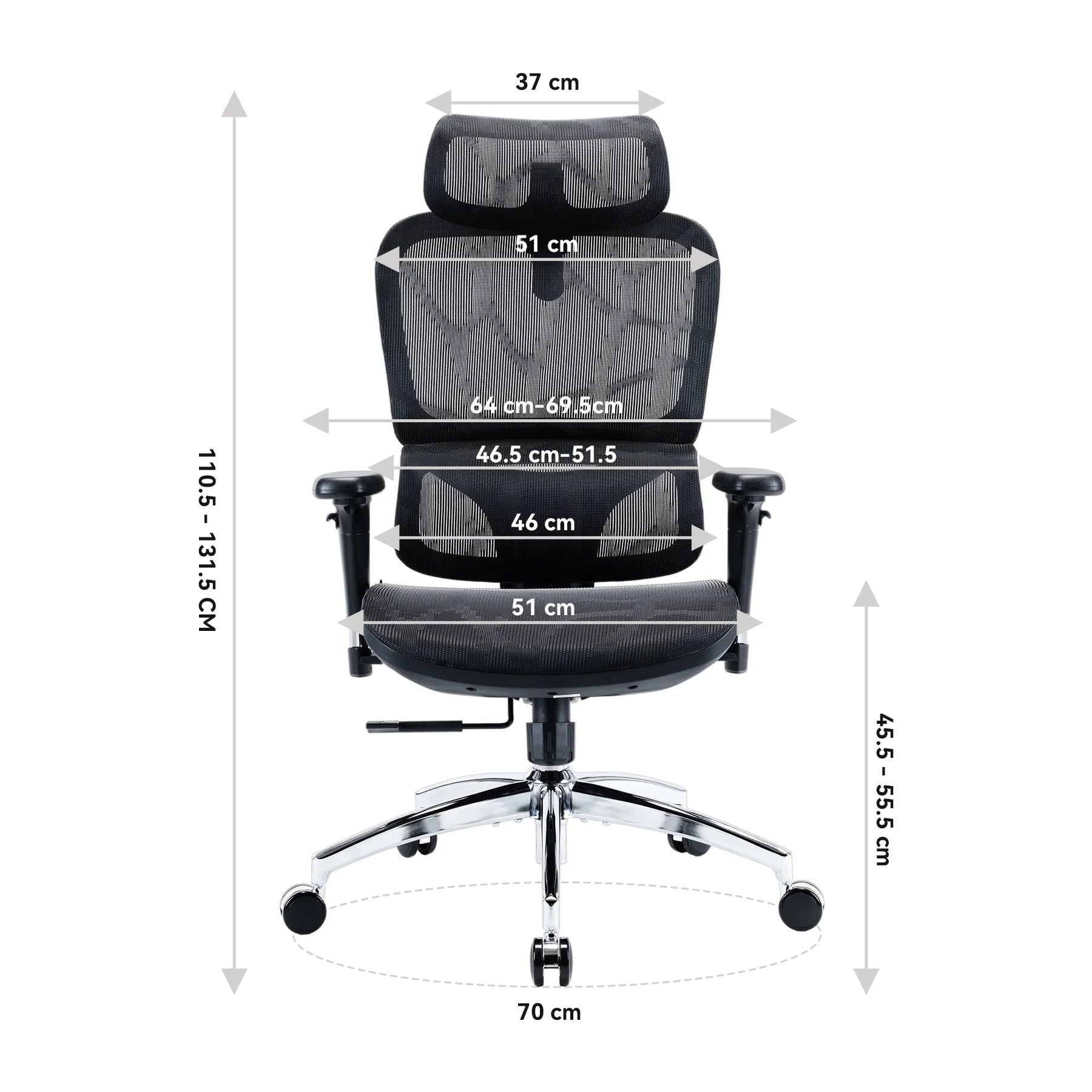 SIHOO M56B Ergonomic Office Chair con supporto ultra-ampio e ultra-adattativo