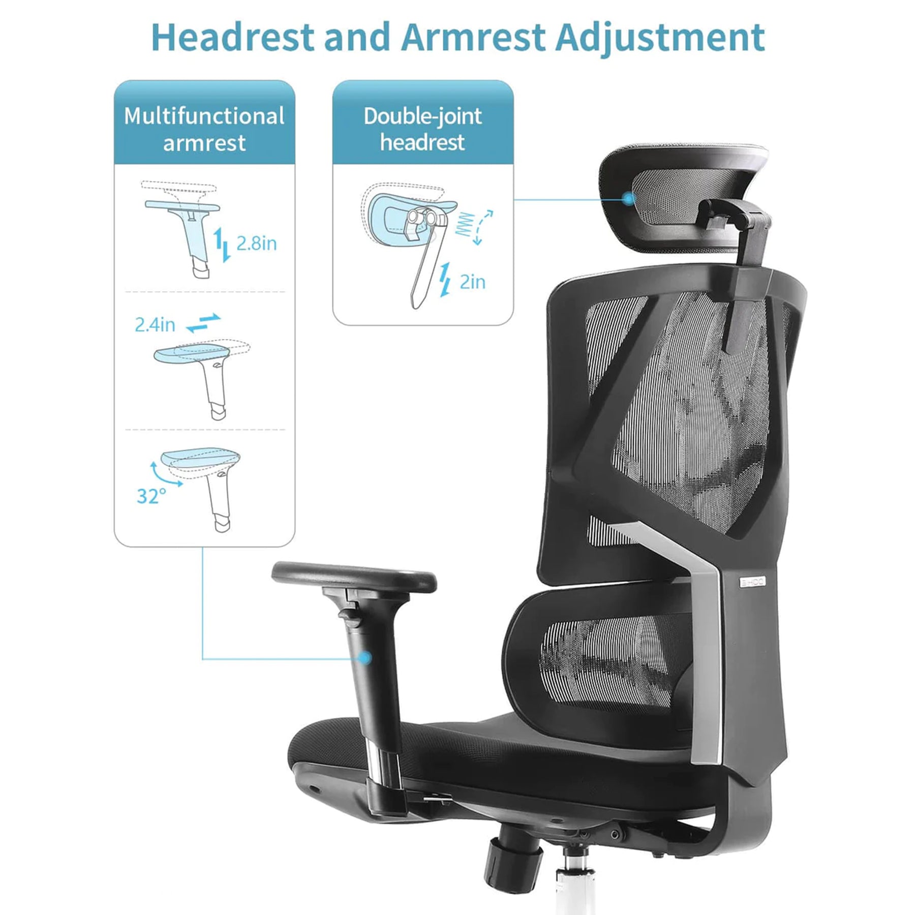 Sedia da ufficio ergonomica Sihoo M90D con supporto lombare dinamico
