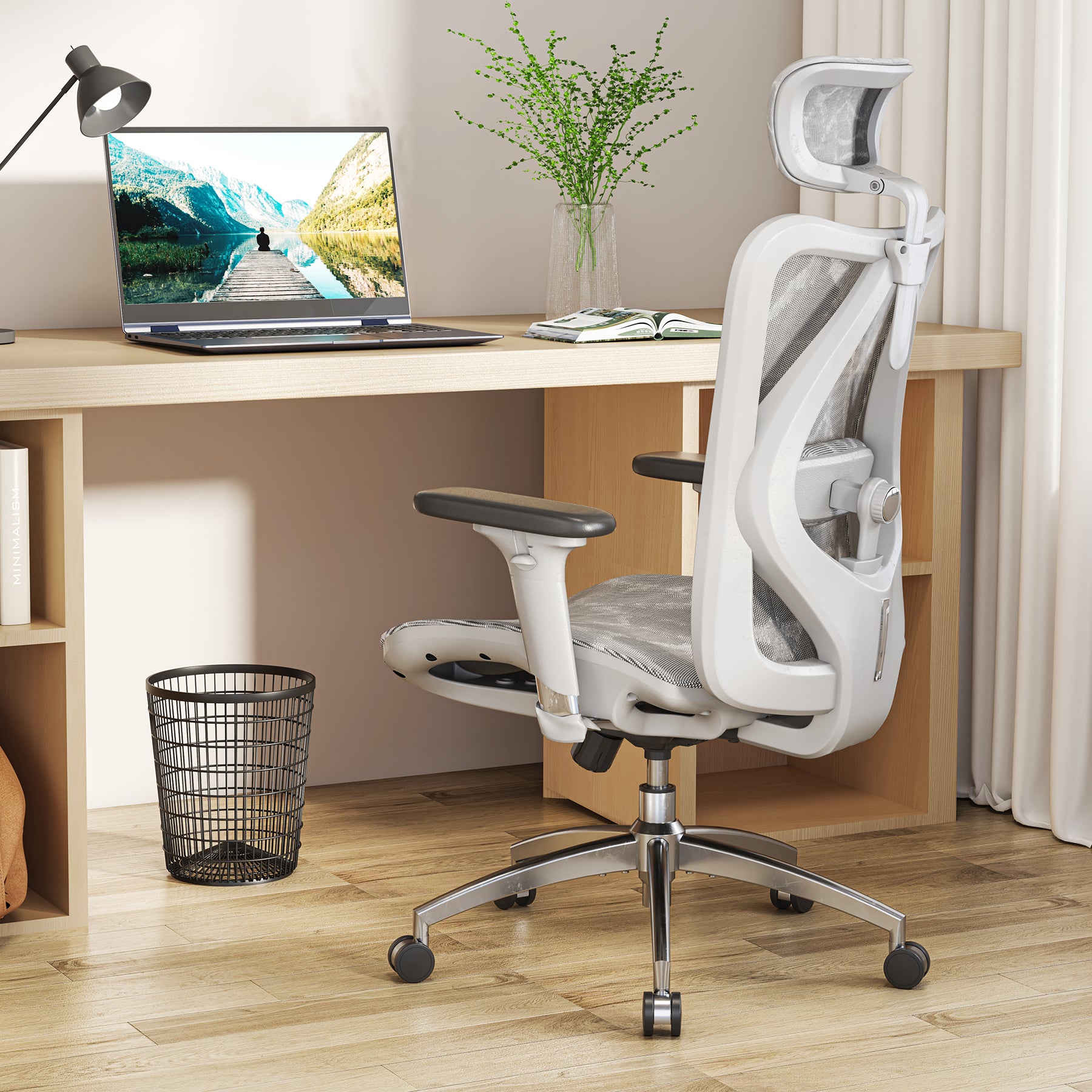 Sihoo M57 atmungsaktiver Bürostuhl aus Vollnetzgewebe für einen sitzenden Lebensstil
