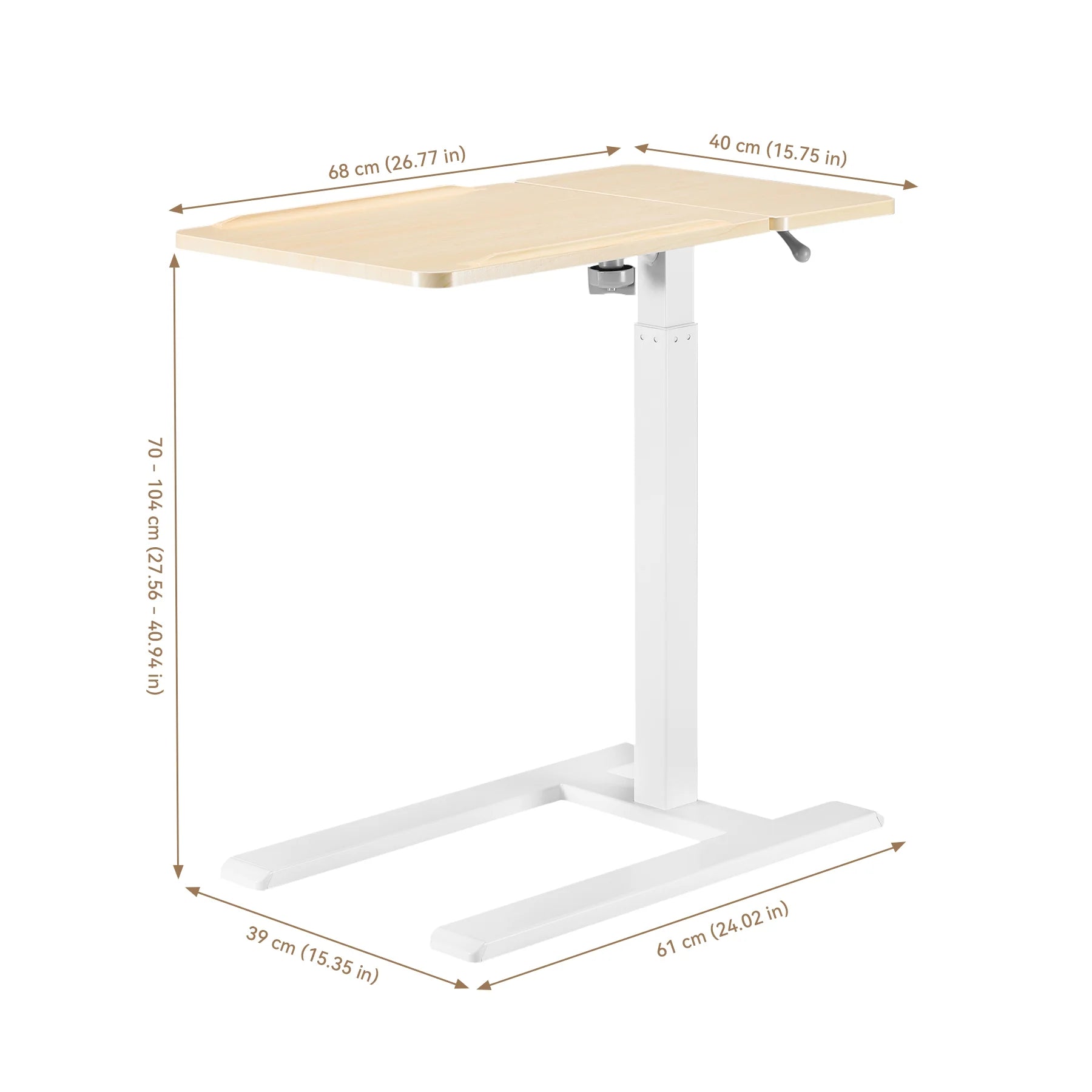 Table au-lit réglable à hauteur multi-usage SIHOO D01