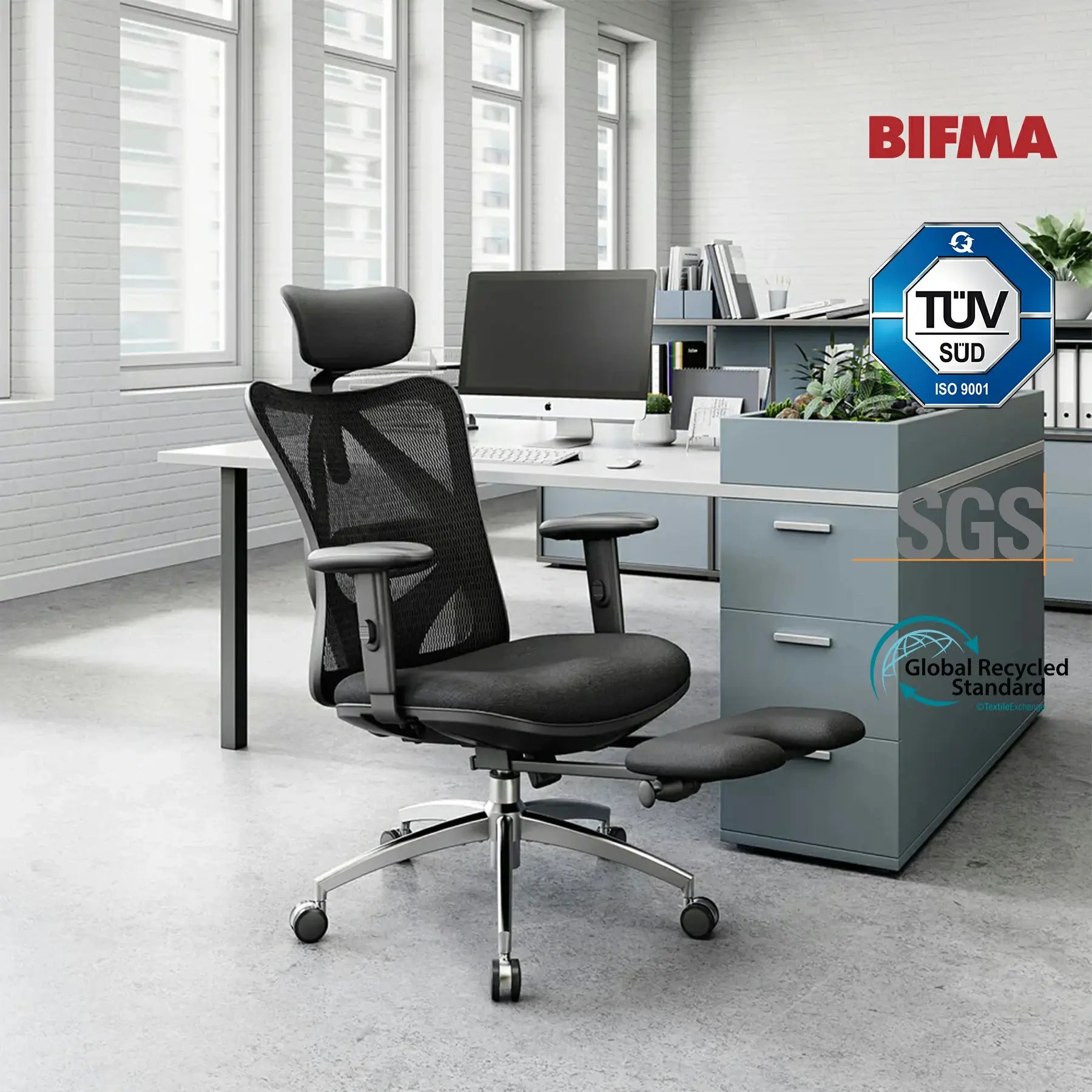 SIHOO M18 Classic Office Sedia con triplo sollievo spinale