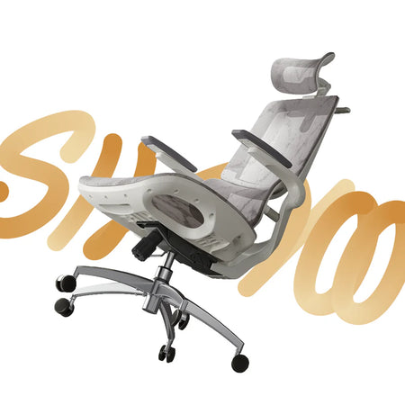 <tc>Sihoo M59A's ergonomische bureaustoel met dual-sectie rugleuning en 3D flip-up armleuningen</tc>