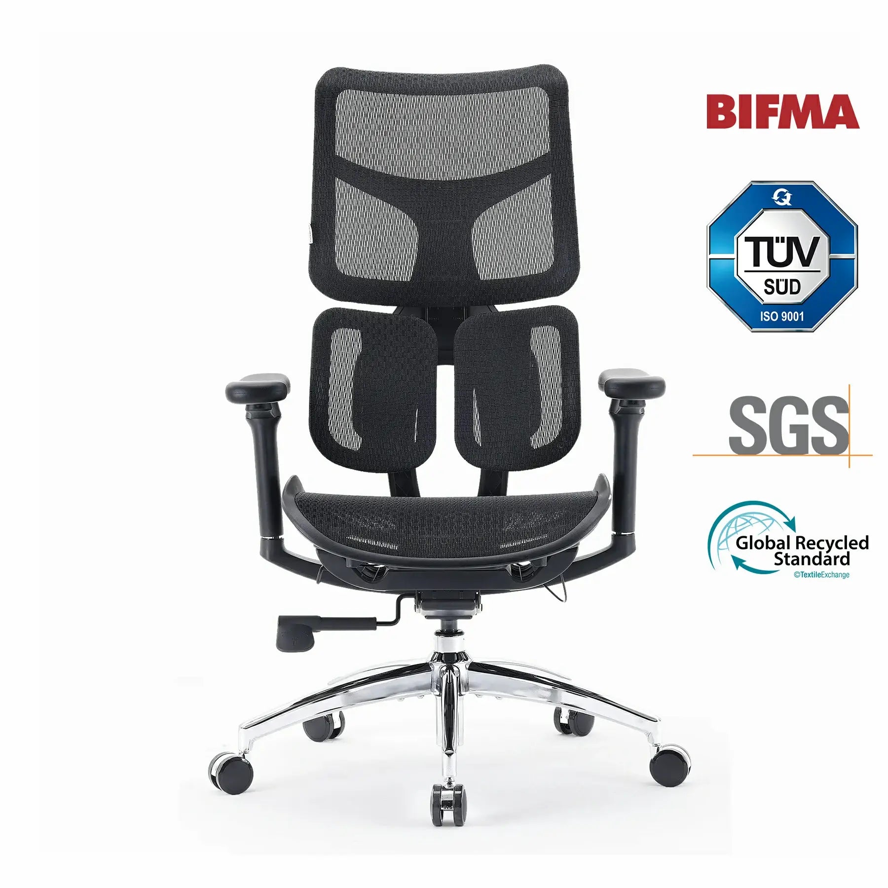 Sihoo Doro S100 ergonomische bureaustoel met dubbele dynamische lumbale ondersteuning
