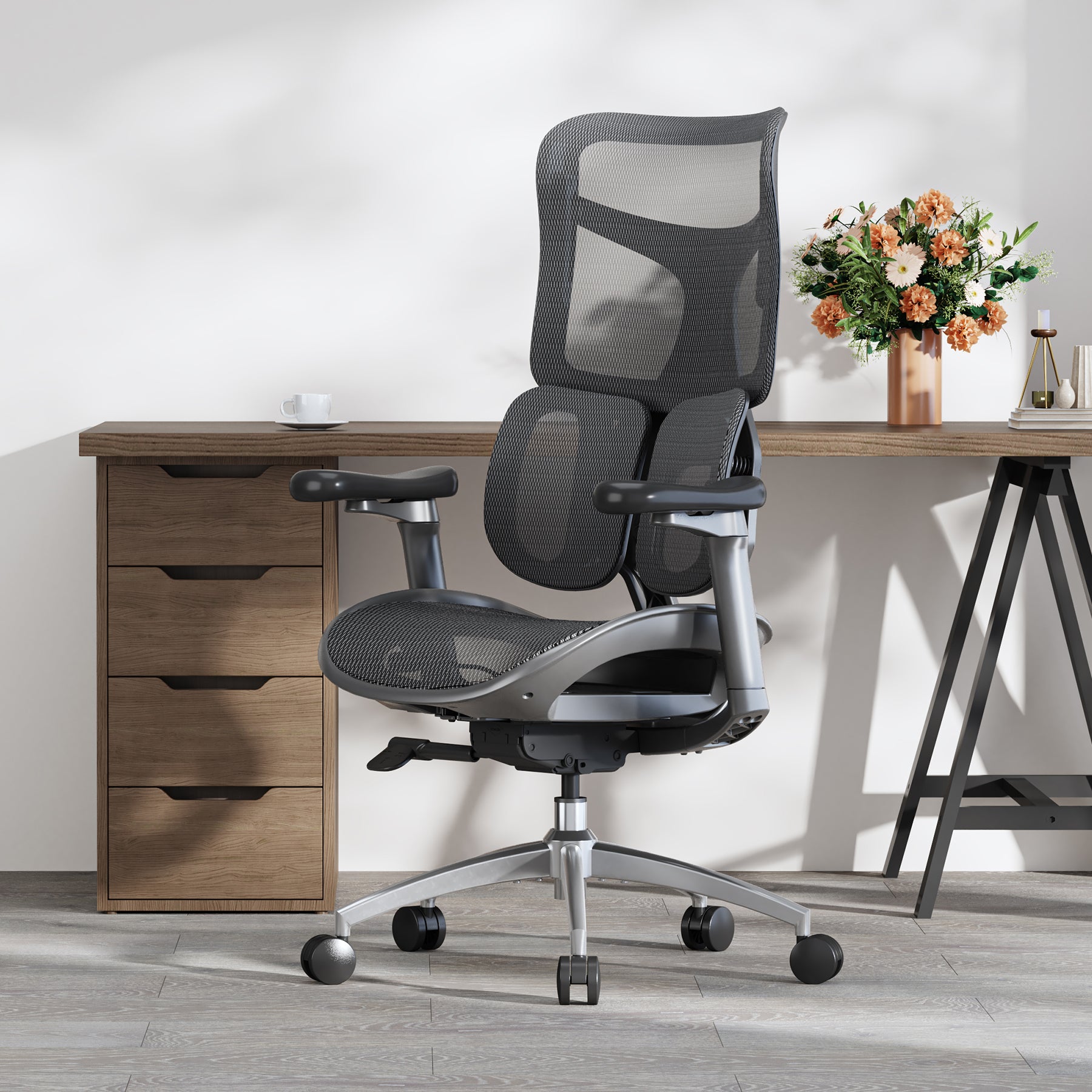 Sihoo Doro S100 ergonomische bureaustoel Lumbar-Support