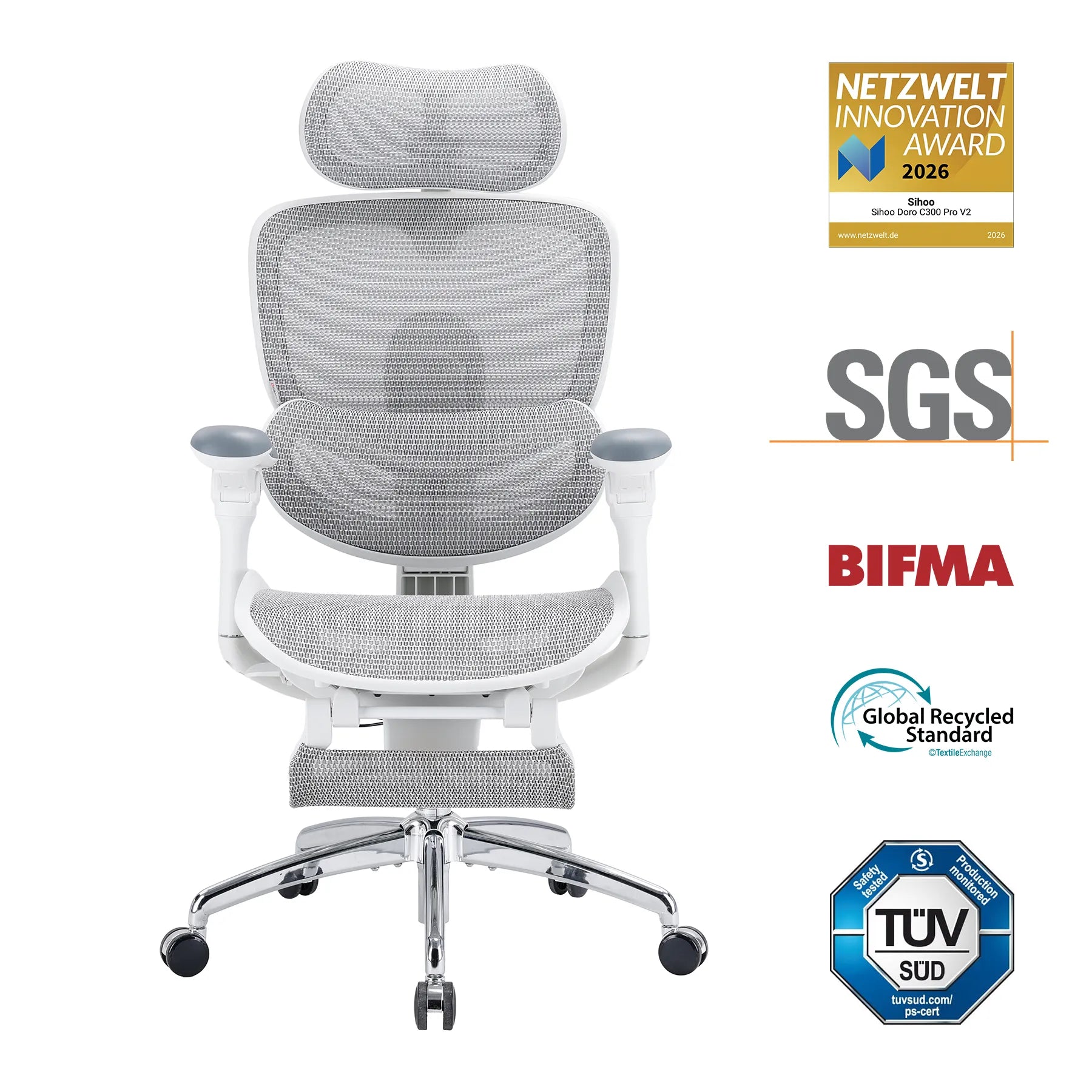 Chaise ergonomique adaptative pour tout le corps Doro C300 Pro V2