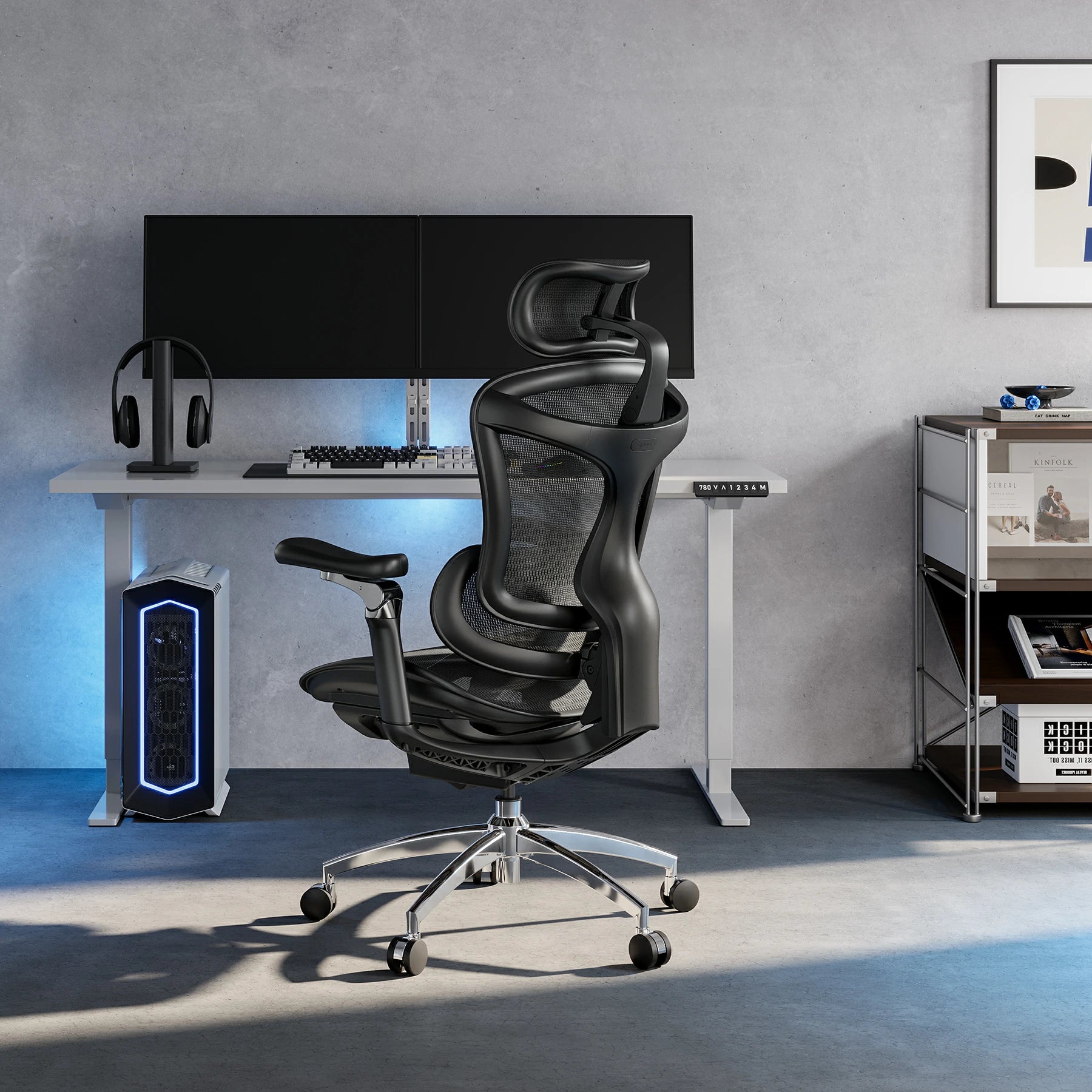 Sedia ergonomica SIHOO V1, sedia da ufficio con poggiatesta sedile e  schienale regolabili, braccioli 4D e regolazione della zona lombare -  AliExpress