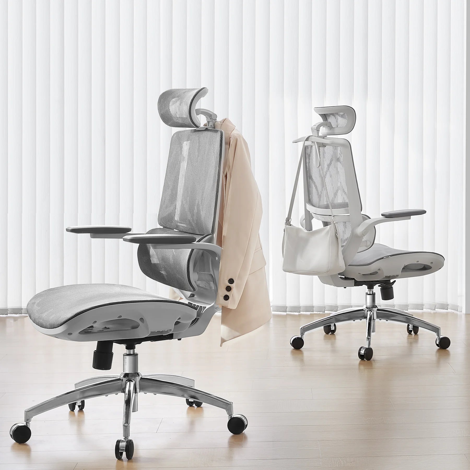 (NEW) Sihoo M59AS Ergonomic Office Chair with Dual-Section Backrest & 3D Flip-up Armrests