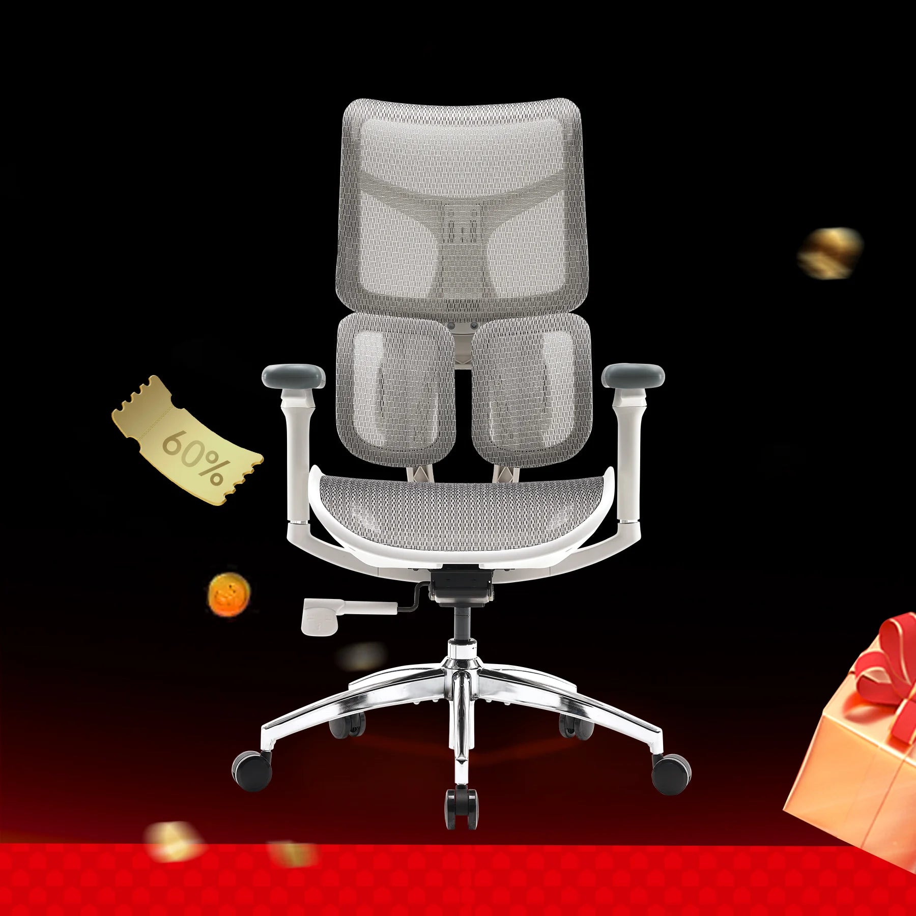 Sihoo Doro S100 Ergonomic Office Chair with Dual Dynamic Lumbar Support & Enlarged Seat Cushion