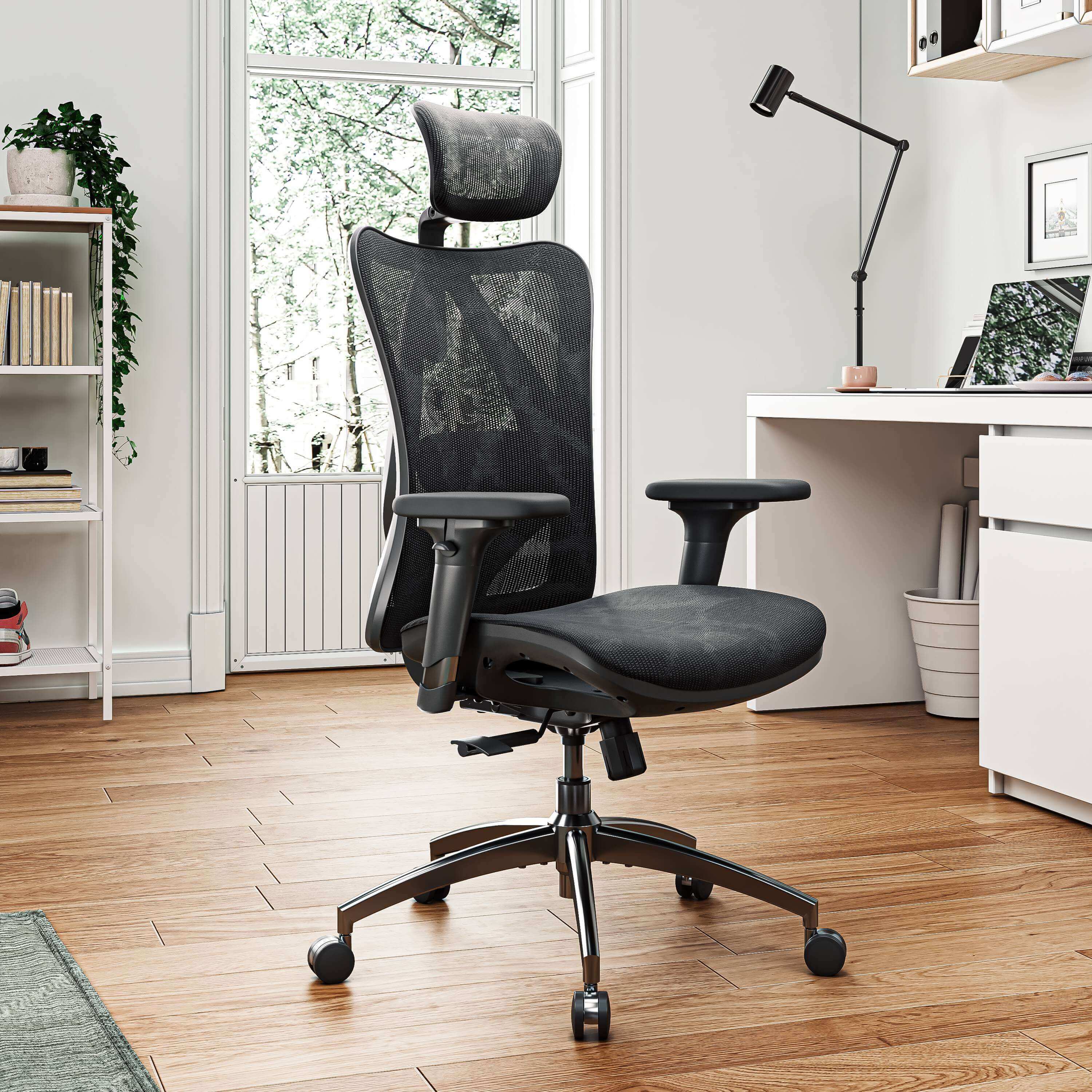 Vorverkauf – Sihoo M57 atmungsaktiver Bürostuhl aus Vollnetzgewebe für einen sitzenden Lebensstil
